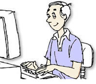 Writing Man graphic from Coping